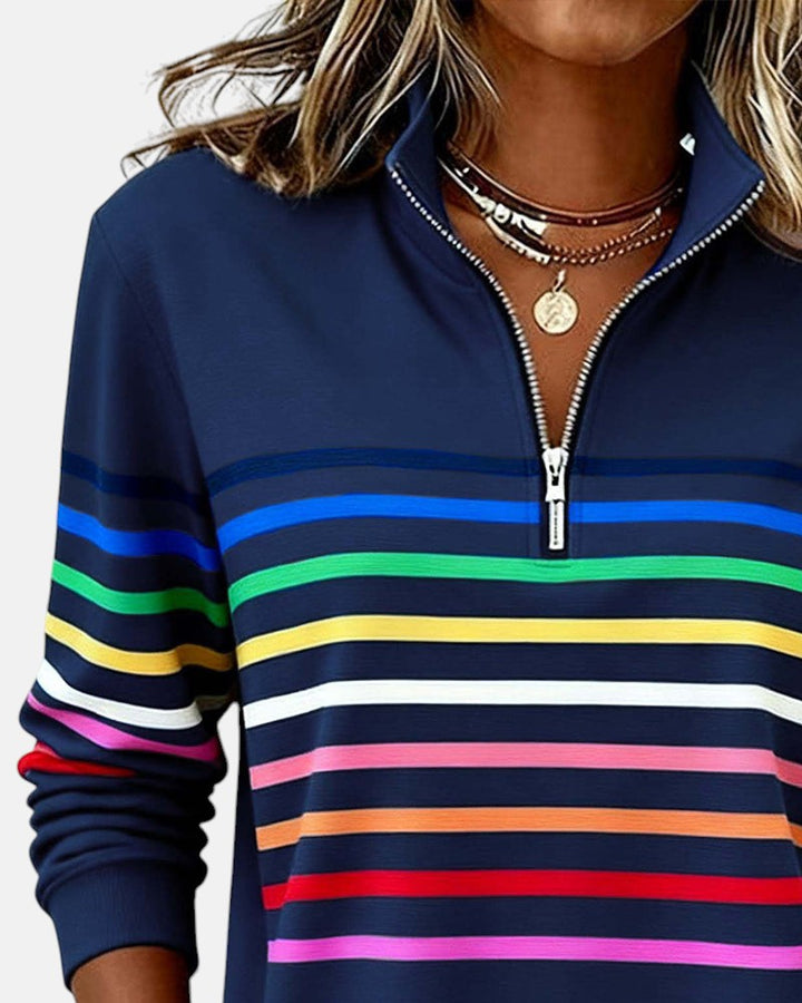 Barbara – Comfortable Striped Jumper