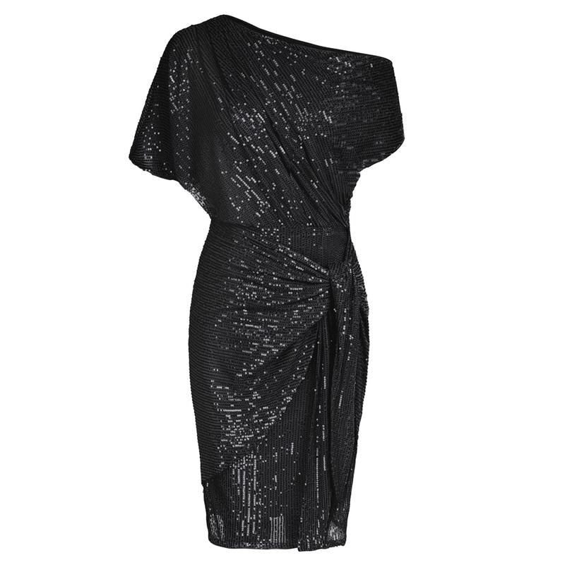 Anthea – Elegant Sequined Off-Shoulder Bodycon Party Dress