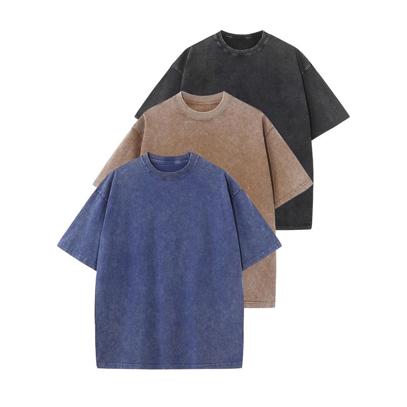Hollie – Casual Crew Neck Loose Fit T-Shirt 3-Pack