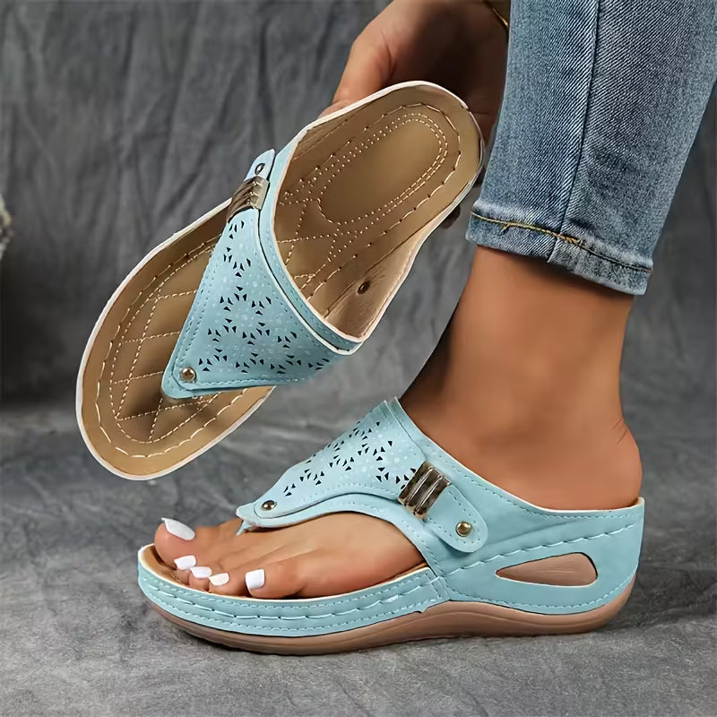 Emma – Wedge Toe-Loop Comfort Sandals