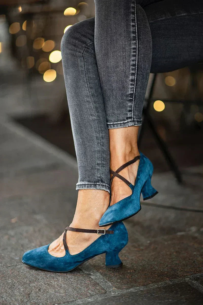 Lenora – Elegant Strappy Mid Heels
