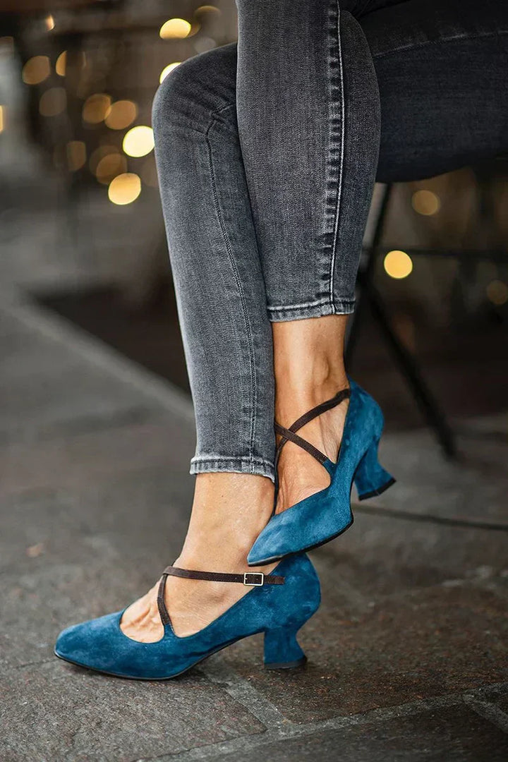 Lenora – Elegant Strappy Mid Heels