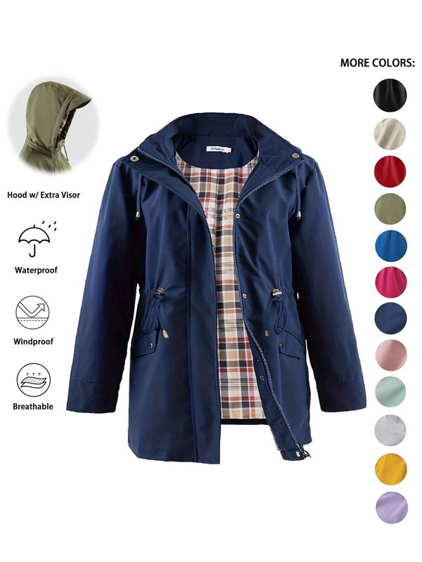 Sheena – Lightweight Hooded Trench Coat