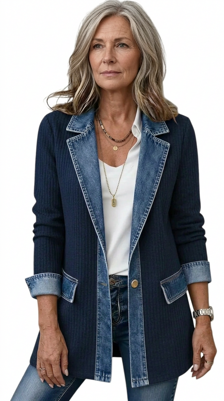 Margaret | Layered Knit Jacket