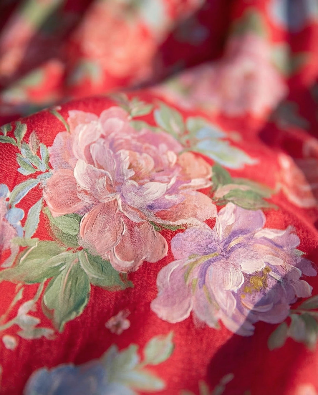 Deirdre – Floral Maxi Dress with V Neckline