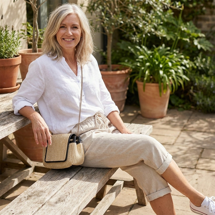 Celia – Relaxed Linen Drawstring Shorts