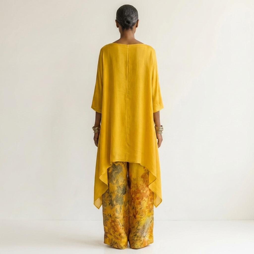 Rosemary – Asymmetric Tunic and Wide Leg Trouser Two Piece Set