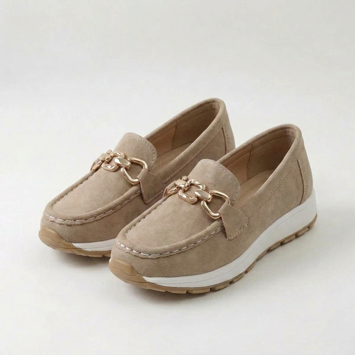Audrey – Chain Detail Flat Loafers