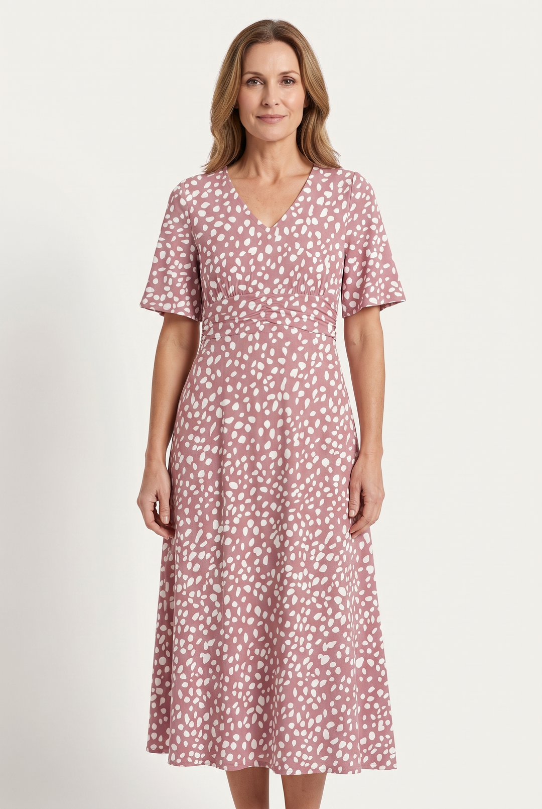 Beverley – Spot Print Midi Dress