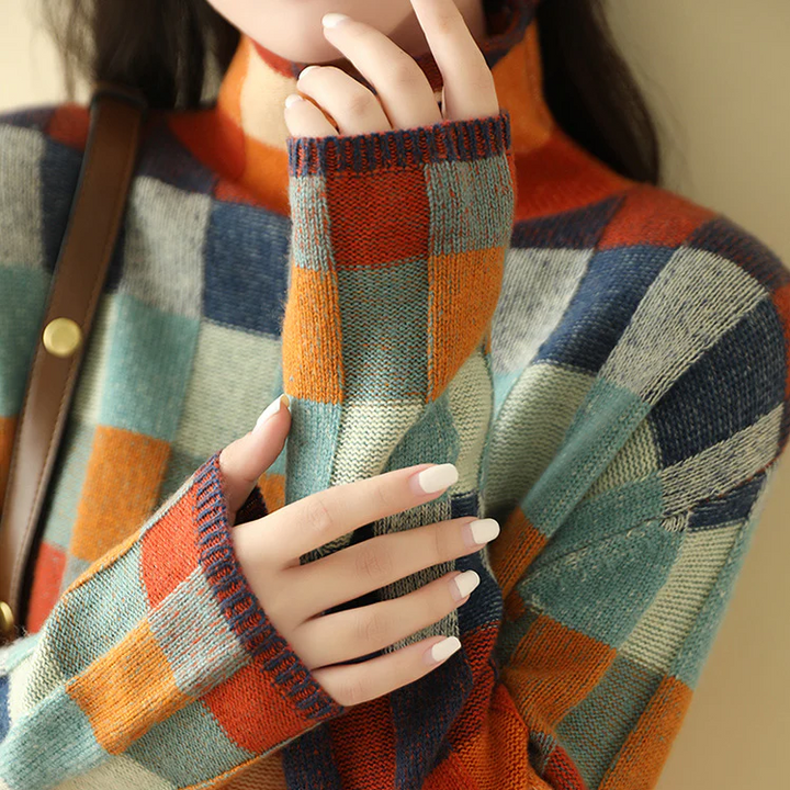 Jacqueline – Cosy Retro Knit Sweater