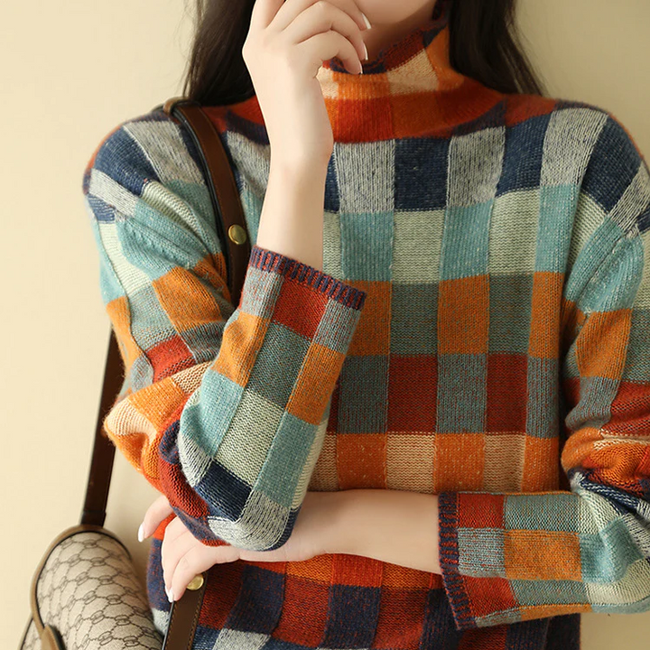 Jacqueline – Cosy Retro Knit Sweater