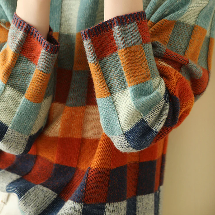 Jacqueline – Cosy Retro Knit Sweater