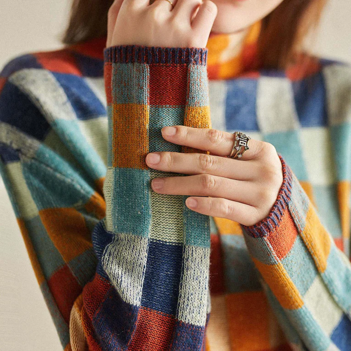 Jacqueline – Cosy Retro Knit Sweater