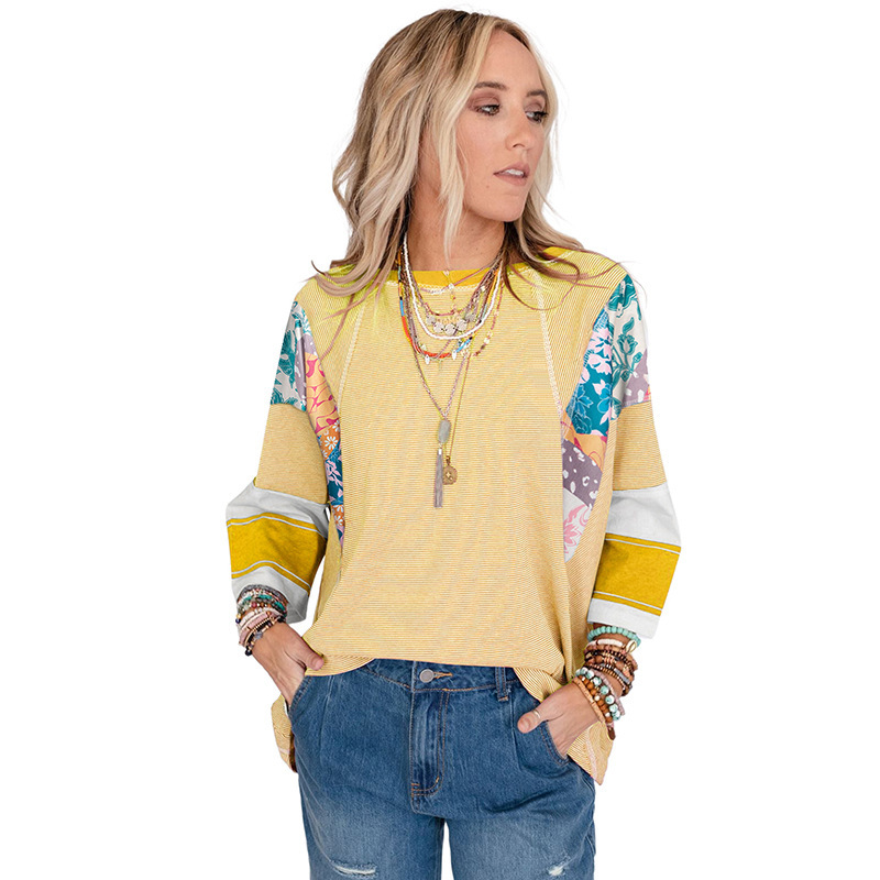 Addie – Lightweight Patchwork Batwing Top
