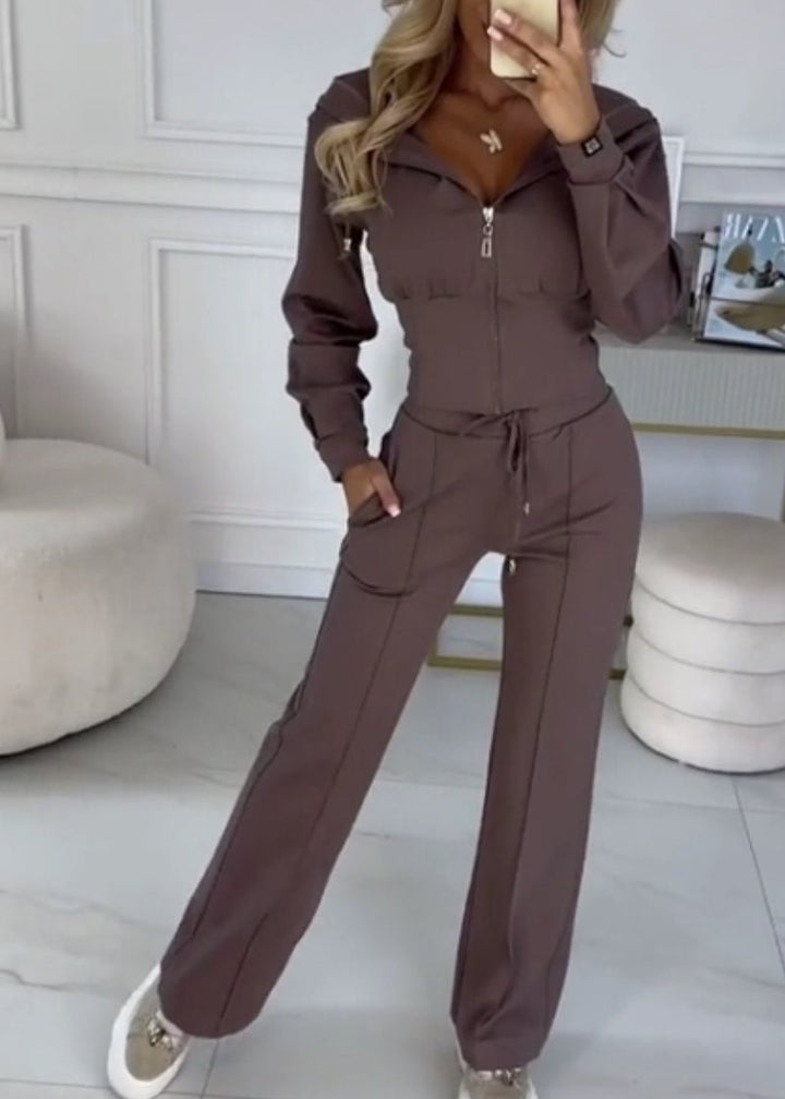 Julie – Oversized Cropped Lounge Set