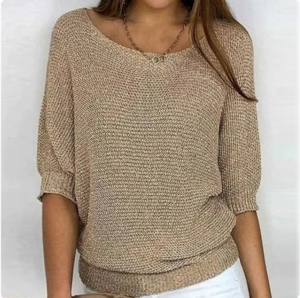 Venetia – Lightweight Summer Top with Three-Quarter Sleeves