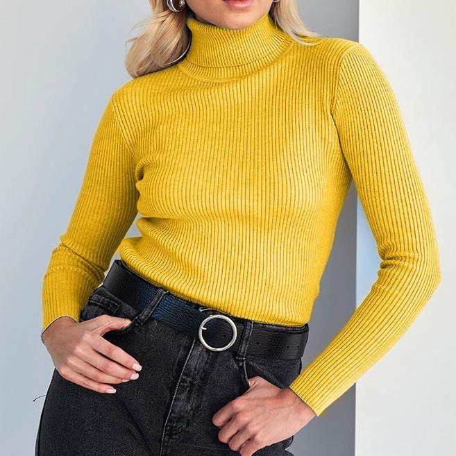 Josie – Casual Round Neck Long Sleeve Sweater