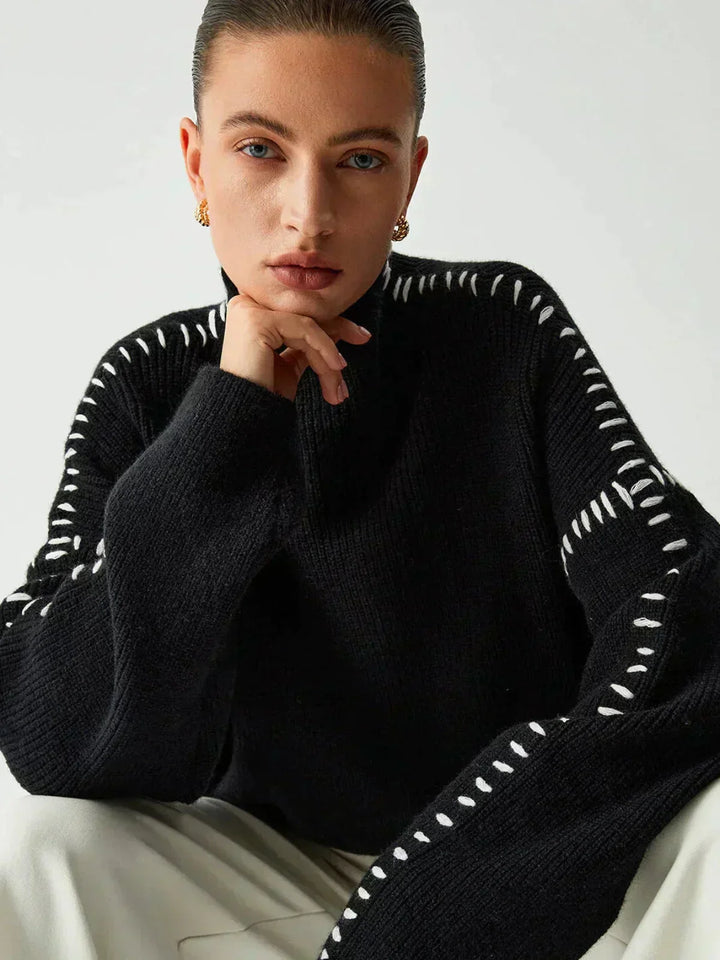 Agnes – Cosy Ribbed Knit Sweater
