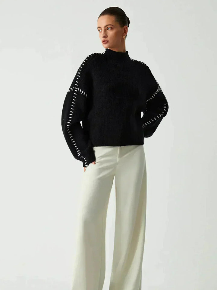 Agnes – Cosy Ribbed Knit Sweater