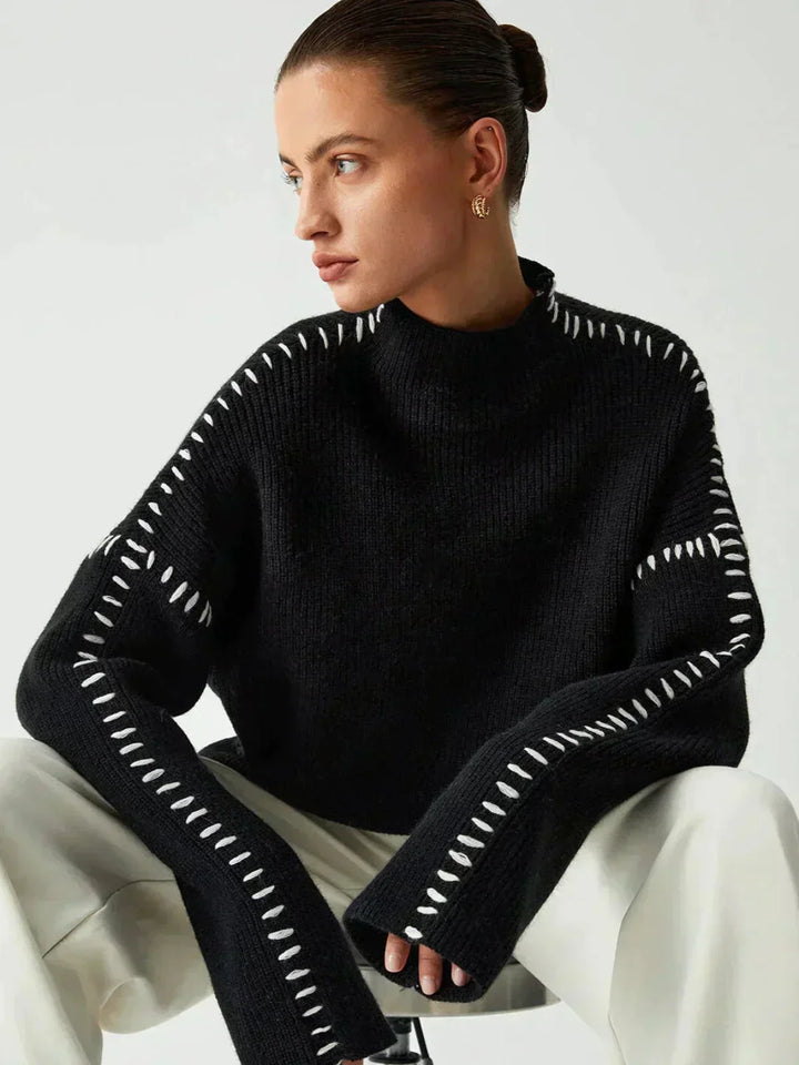 Agnes – Cosy Ribbed Knit Sweater