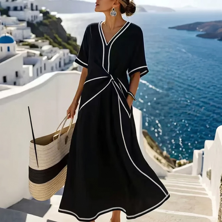 Athena – Twist Waist Midi Dress