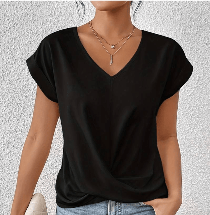 Barbara – Tummy Tucking V-Neck Top