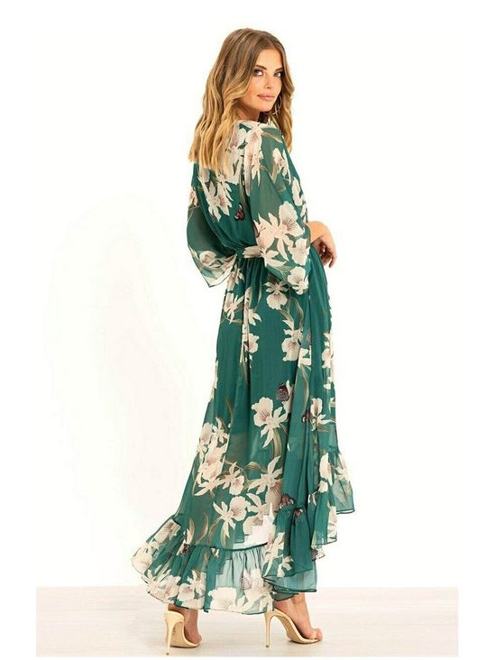Nancy – Elegant Kimono Midi Dress