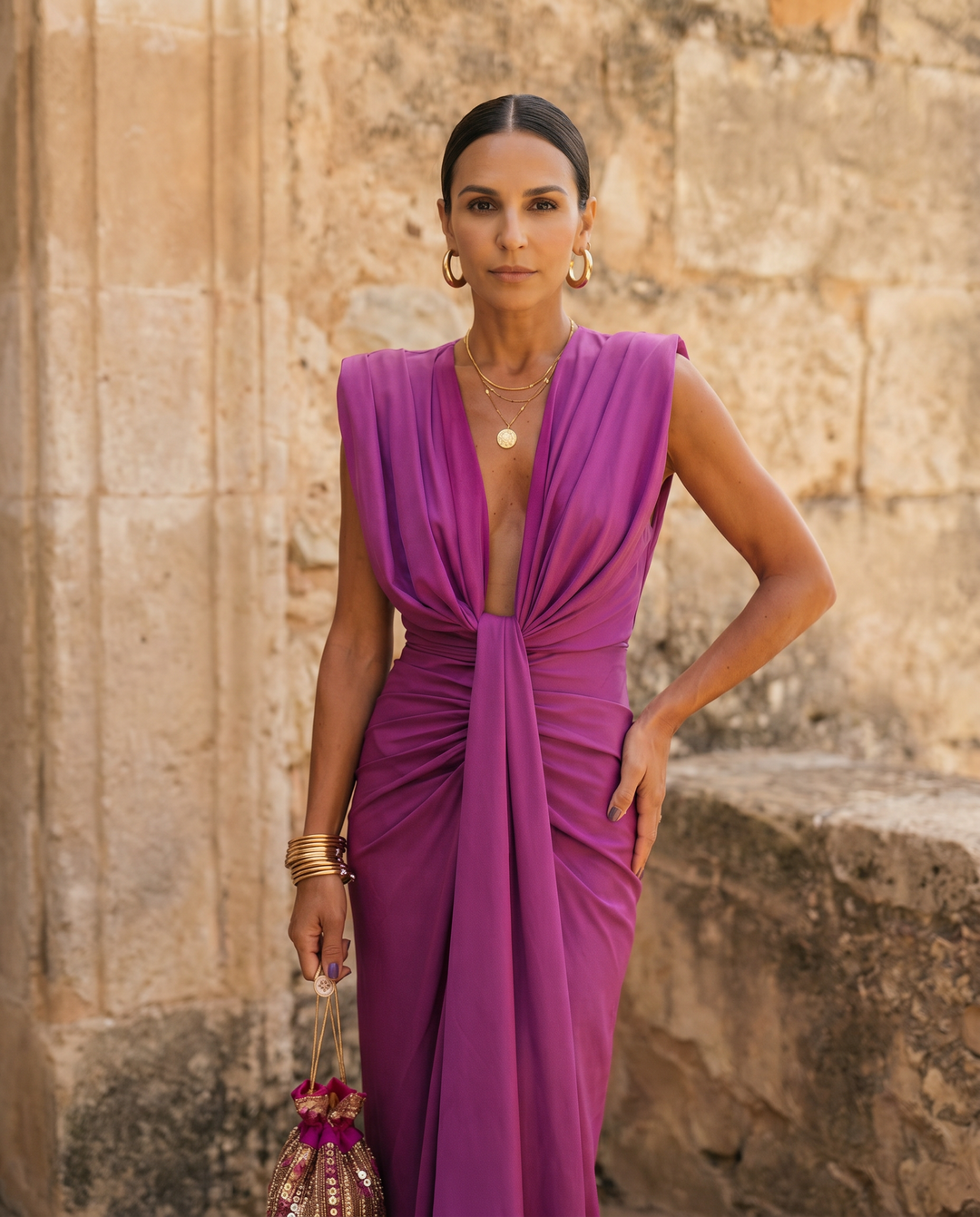 Leonore – Draped Evening Dress