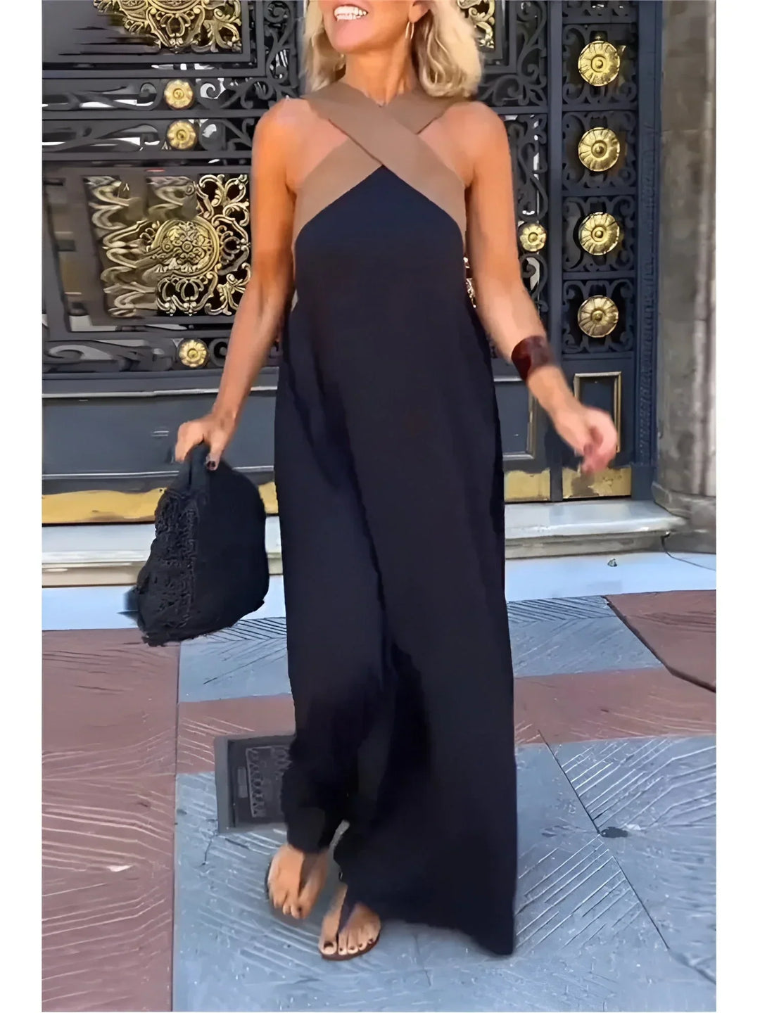 Hazel – Wrap-Front Maxi Dress