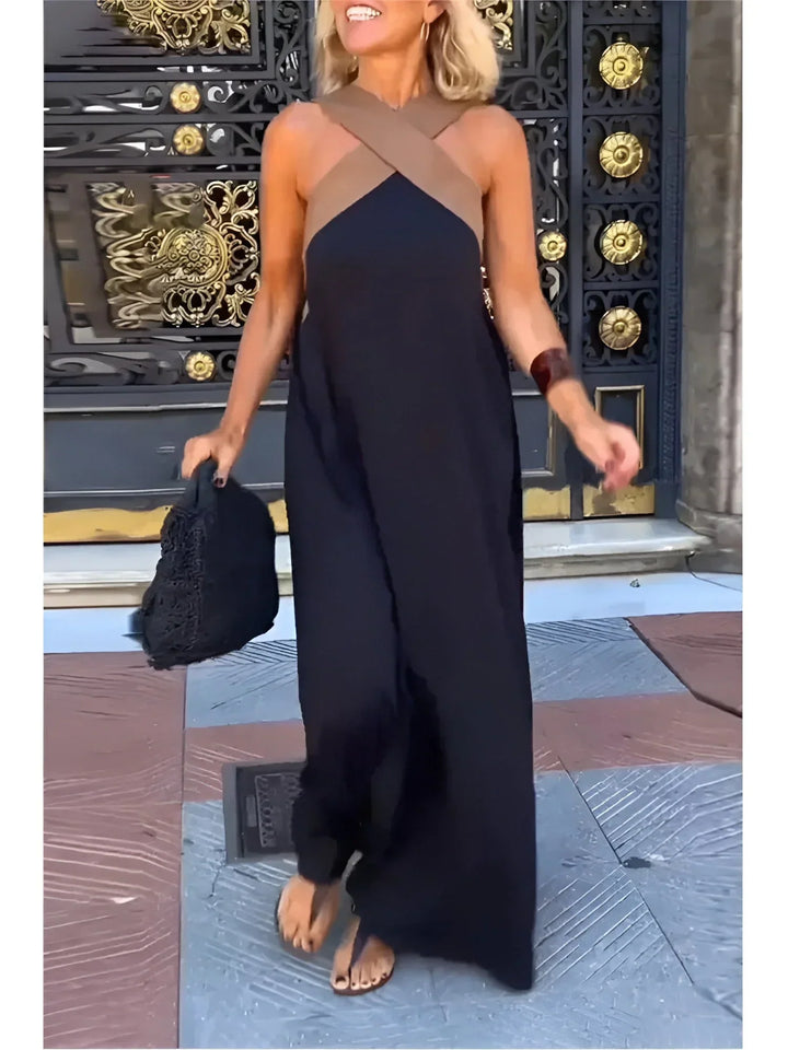Hazel – Wrap-Front Maxi Dress