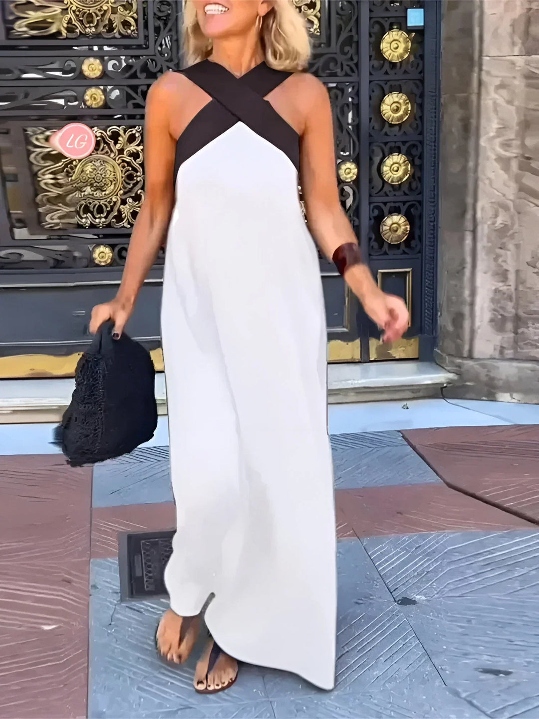 Hazel – Wrap-Front Maxi Dress