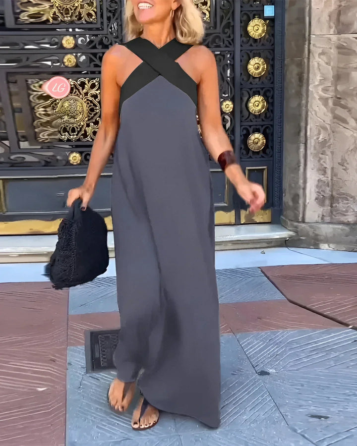 Hazel – Wrap-Front Maxi Dress