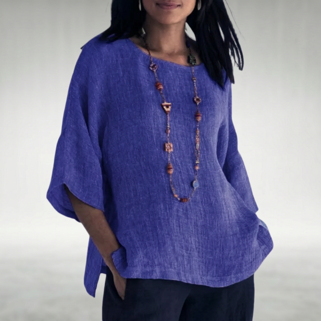 Ember – Relaxed Linen-Look Everyday Top