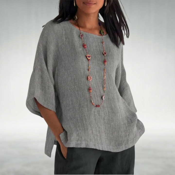 Ember – Relaxed Linen-Look Everyday Top