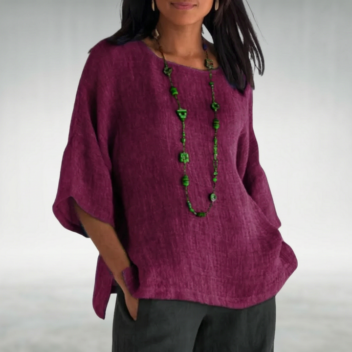 Ember – Relaxed Linen-Look Everyday Top