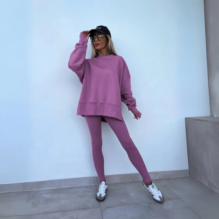Eileen – Casual Long Sleeve Sweatshirt And Pants Set