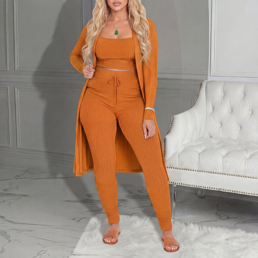 Amarie – Cosy Three-Piece Cardigan and Leggings Co-Ord Set