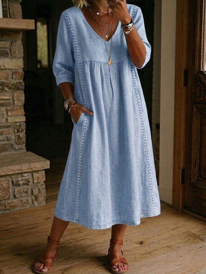Antonia – Relaxed A-Line Midi Dress