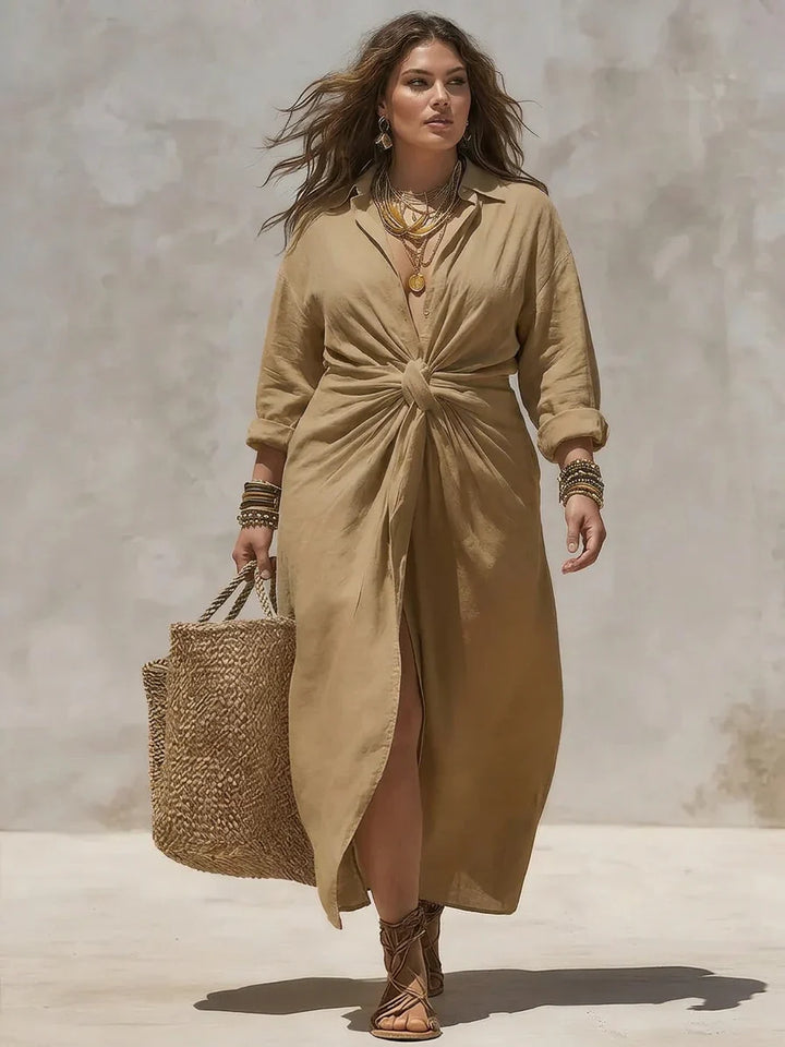 Pamela – Knot Detail Maxi Dress