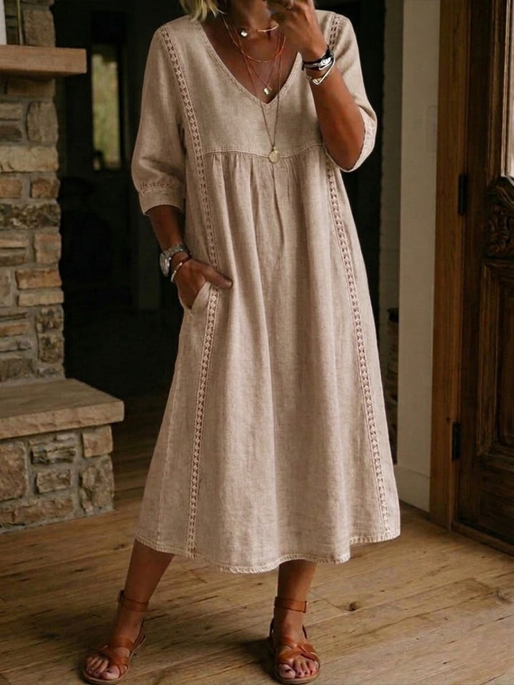 Antonia – Relaxed A-Line Midi Dress