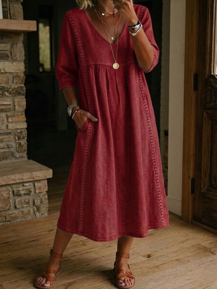 Antonia – Relaxed A-Line Midi Dress