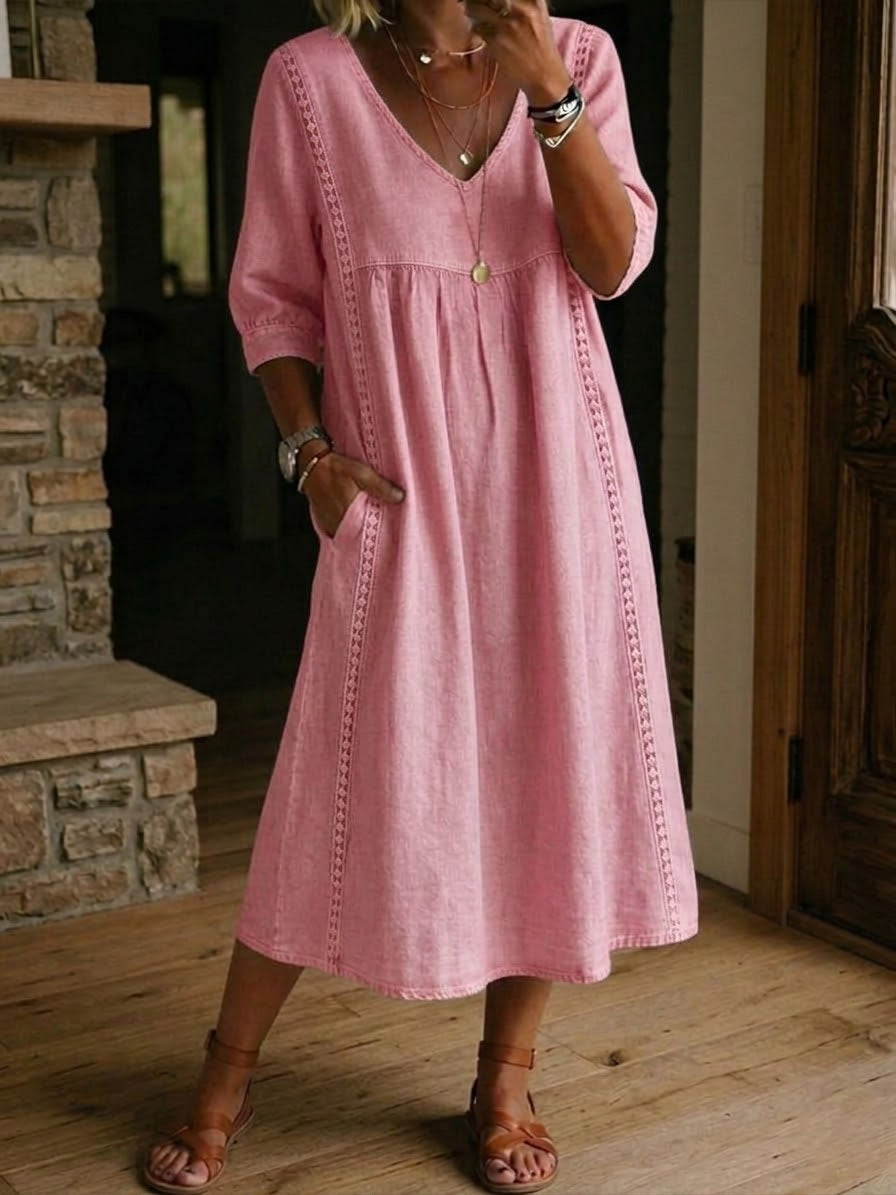 Antonia – Relaxed A-Line Midi Dress