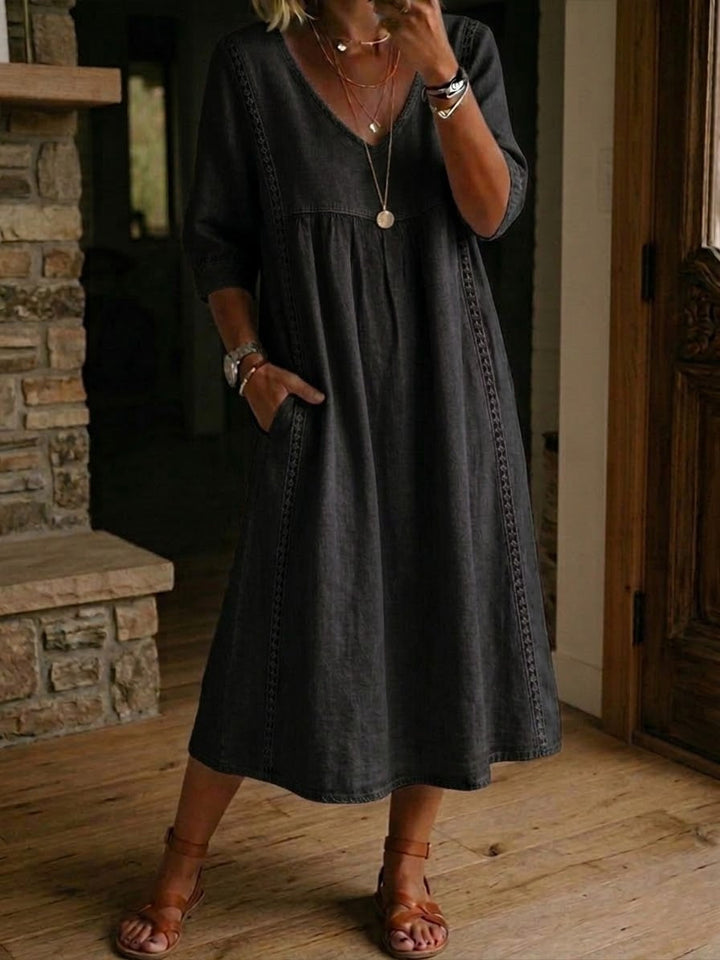 Antonia – Relaxed A-Line Midi Dress