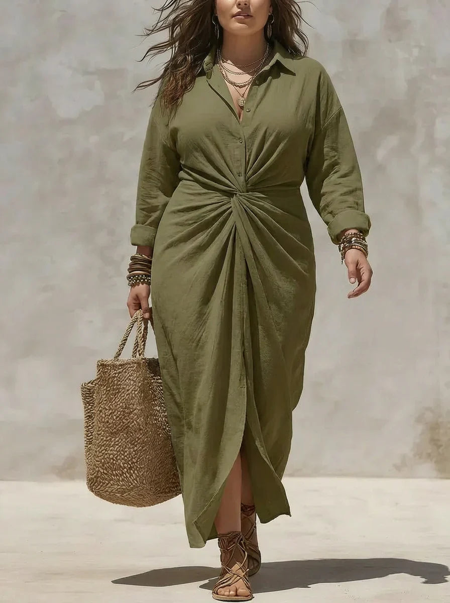 Pamela – Knot Detail Maxi Dress