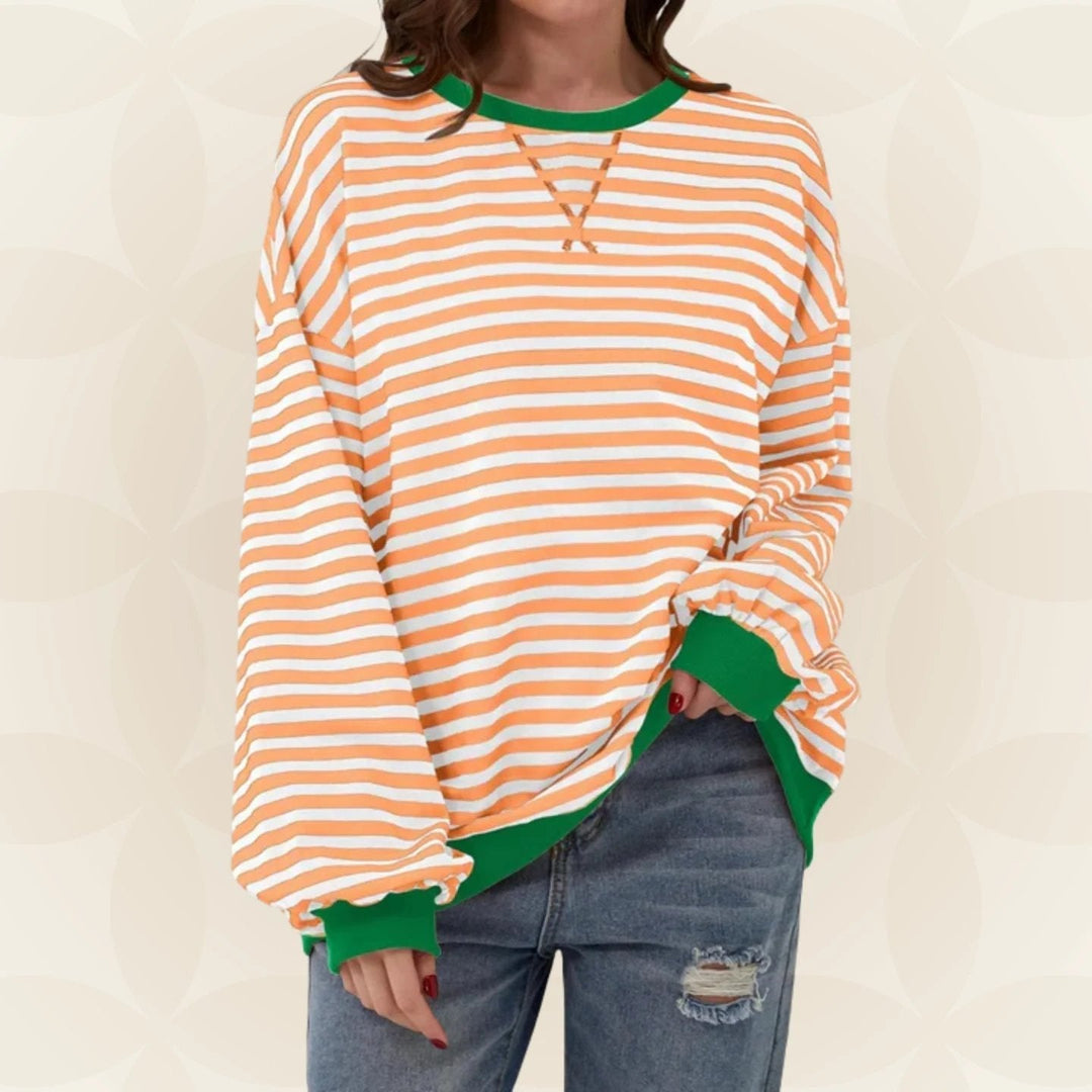Vivienne – Casual Striped Pullover