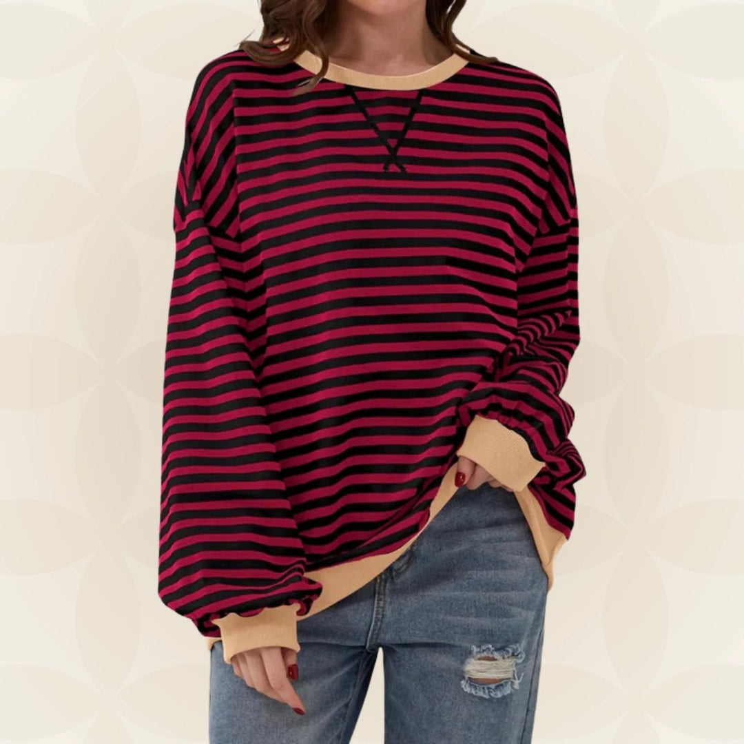 Vivienne – Casual Striped Pullover