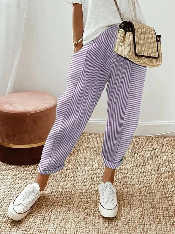 Sylvia – Striped Trousers