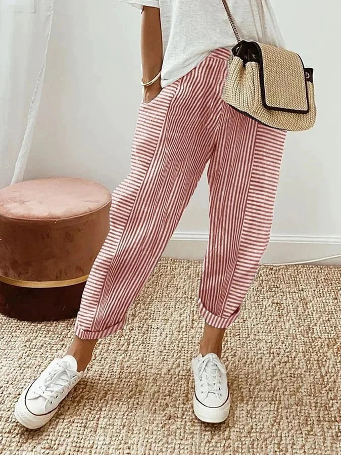 Sylvia – Striped Trousers