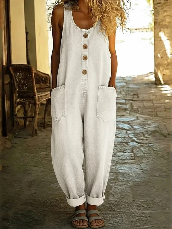 Juno – Vintage Cotton Denim-Look Overall