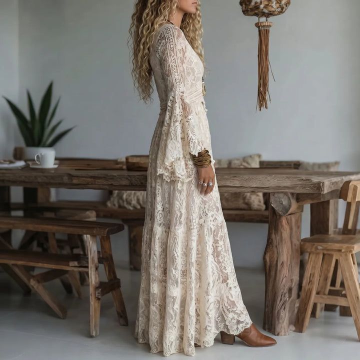 Gwyneth – Boho Lace Maxi Dress